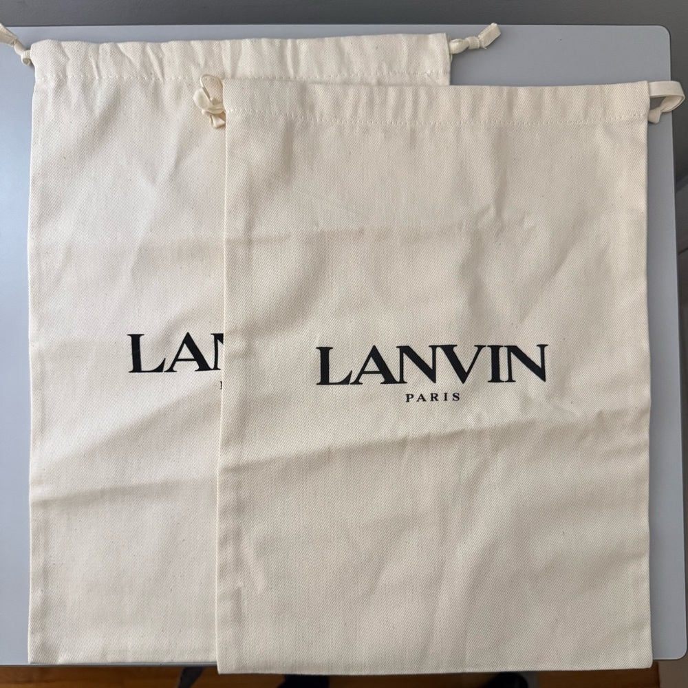 Lanvin Cream Dust Bags - Set of 2